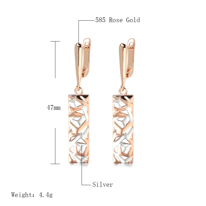 Rose Gold Drop Earrings