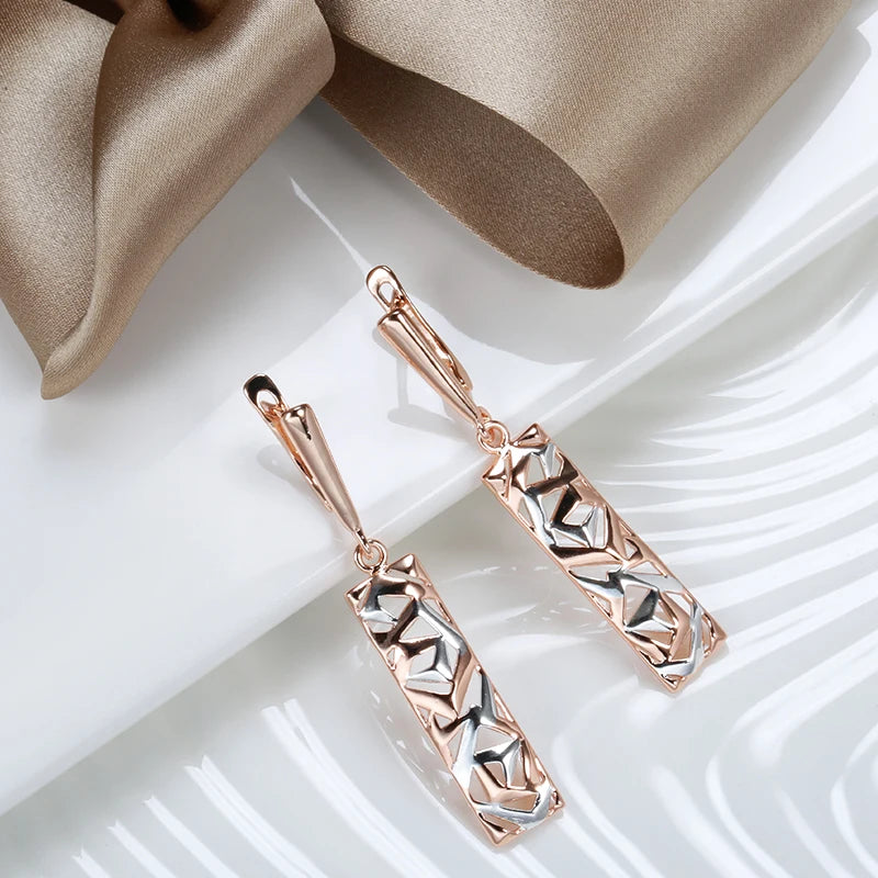 Rose Gold Drop Earrings