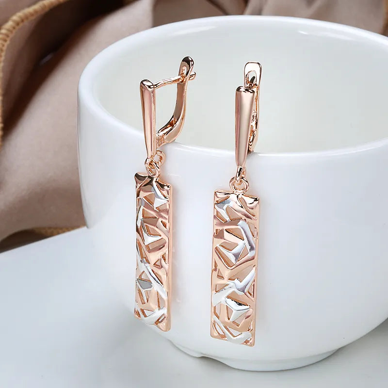 Rose Gold Drop Earrings