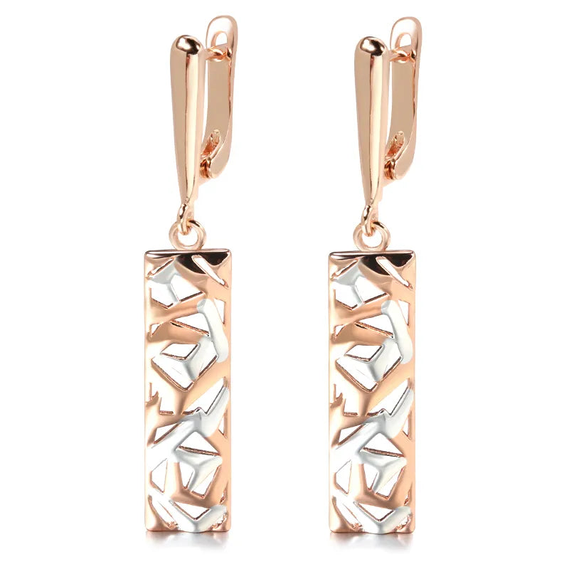 Rose Gold Drop Earrings