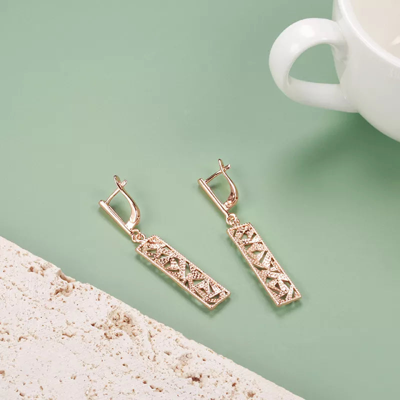 Rose Gold Drop Earrings