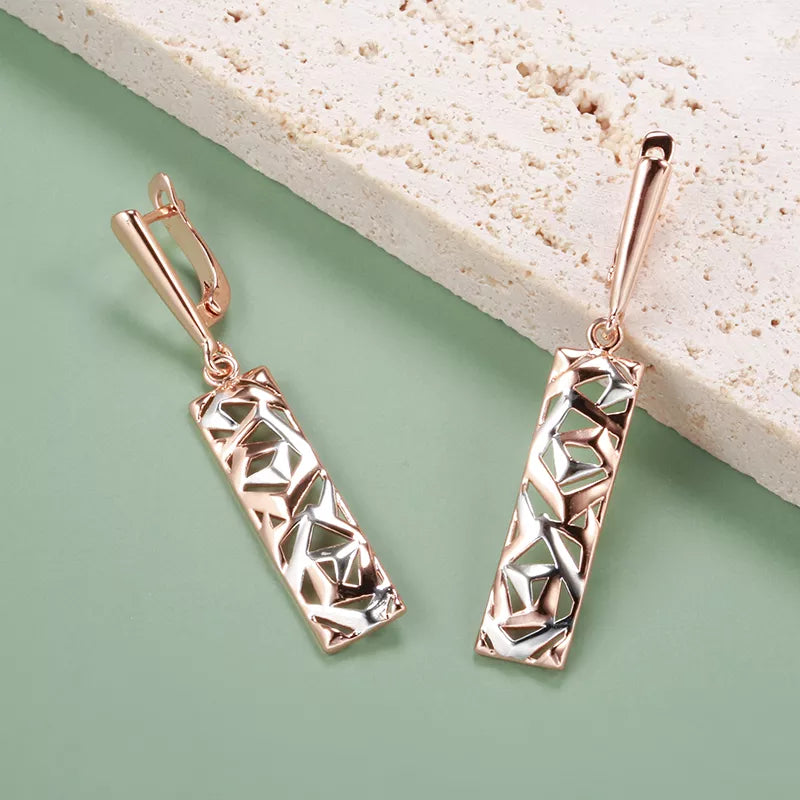 Rose Gold Drop Earrings