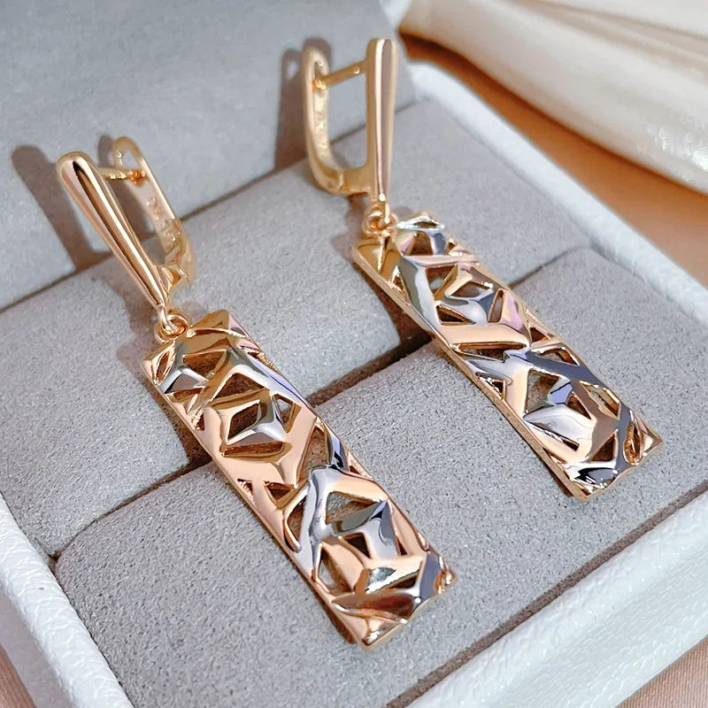 Rose Gold Drop Earrings