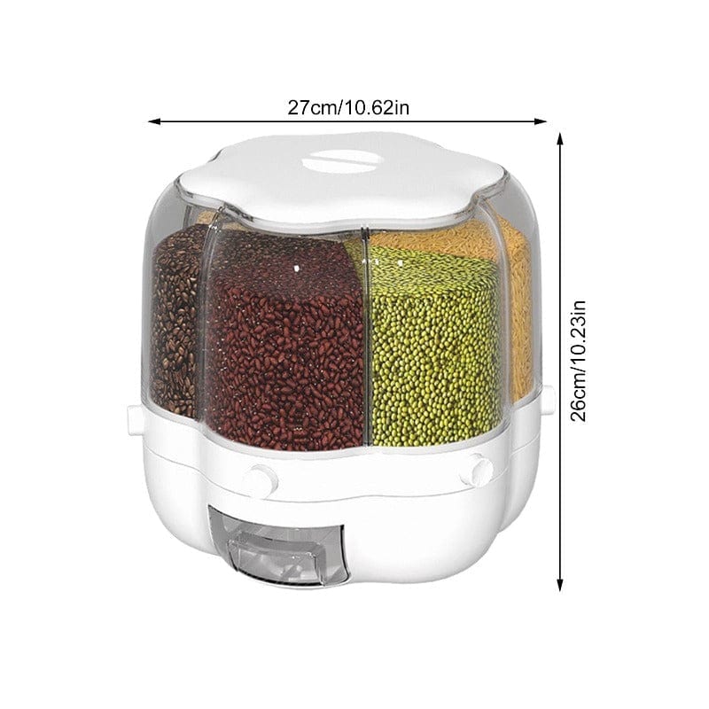 GrainSpin Pro - The Ultimate Pantry Organizer Rotating Grain Dispenser